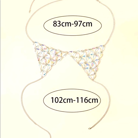 Bikini top blinged out cover up - Picture 3 of 3